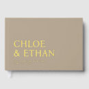 Search for rose gold wedding guest books Real foil