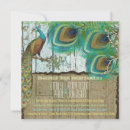 Search for peacock feather invitations Rustic