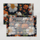 Search for dramatic rsvp cards Botanical