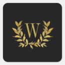Search for elegant gold monogram stickers Typography