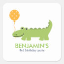 Search for alligator birthday stickers Girl