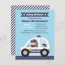 Search for police car invitations Boys