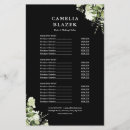 Search for service lists price lists Black and white
