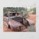 Search for old car postcards Arizona