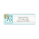 Search for wildflower wedding return address labels Blue