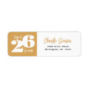 Search for graduation return address labels Modern
