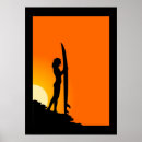 Search for surfer girl posters Sunset