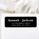 Search for bold modern return address labels Stylish