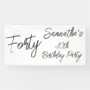Search for adult birthday banners Forty