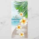 Search for beach wedding programs Floral