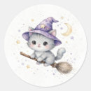 Search for witch broomstick stickers Trick or treat
