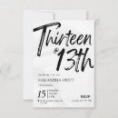 Search for happy 13th birthday invitations Modern