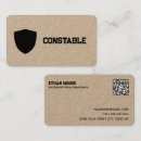 Search for constable business cards Police