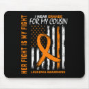 Search for leukaemia awareness mousepads Orange
