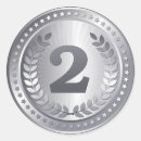 Search for second place stickers Runner up