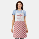 Search for red and white gingham aprons Pattern