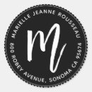 Search for circular return address labels Modern