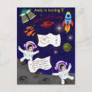 Search for space birthday postcards Cute