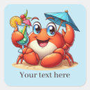 Search for cute crab stickers Beach