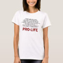 Search for pro life tshirts Religion