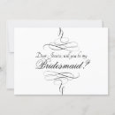 Search for fonts bridesmaid cards Simple