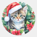 Search for christmas kitten stickers Kitty