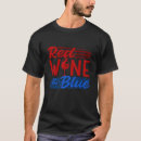 Search for red wine and blue tshirts Drinking
