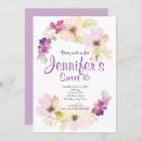 Search for lavender sweet 16 invitations Floral