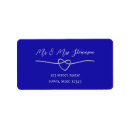 Search for royal blue wedding return address labels Elegant