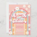 Search for young wild and three birthday invitations Boho birthday party
