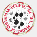 Search for believe in magic stickers Xmas