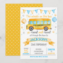 Search for wheels on the bus invitations For kids