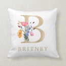 Search for letter b cushions Girly