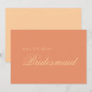 Search for peach bridesmaid cards Typography