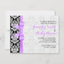 Search for lavender black wedding invitations Black and white