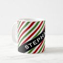 Search for red and white striped mugs Lines