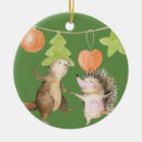 Search for hedgehog christmas tree decorations Whimsical