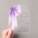 Search for acrylic bridal shower invitations Coquette