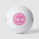 Search for pink golf balls Monogram monogrammed name