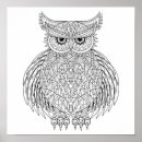 Search for doodle owl posters Mandala