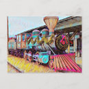 Search for choo choo train postcards Railroad