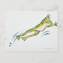 Search for jumping frog postcards Illustration