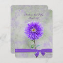 Search for purple dahlia wedding invitations Flower
