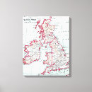 Search for british isles map canvas prints Ireland