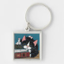Search for cat painting key rings Cute