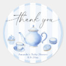 Search for tea party thank you stickers Watercolor