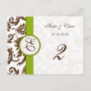 Search for brown monogram postcards Damask