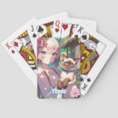 Search for anime girl playing cards Cartoon