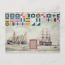 Search for signal flags postcards Sea