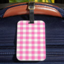 Search for plaid luggage tags Gingham